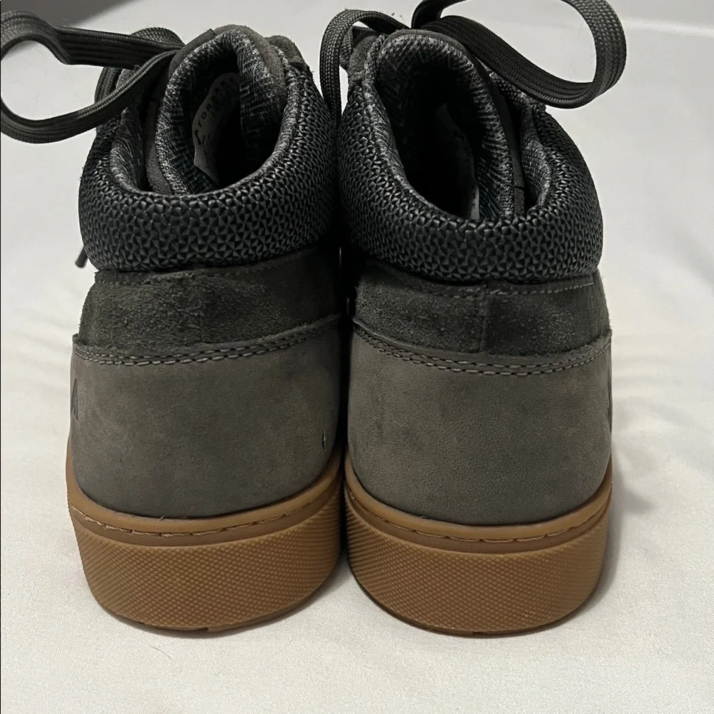 Forsake Lucie Mid Grey Suede Hiking Sneakers